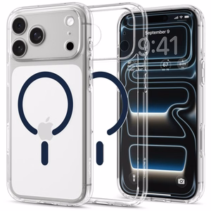 Spigen Ultra Hybrid MagSafe maciņš iPhone 18 Pro Max / 17 Pro Max, caurspīdīgs tumši zils