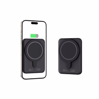 Tech-Protect LifeMag PB10 portatīvais lādētājs ar MagSafe 5000mAh 15W USB-C ports - melna + USB-C kabelis