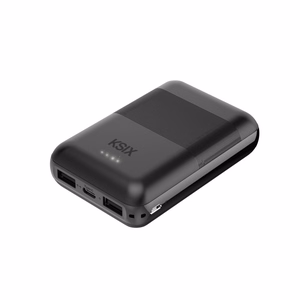 Ksix внешний аккумулятор Mini 10000mAh 10W + кабель USB-A USB-C черный
