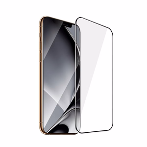 Aizsargstikls ar metāla rāmi iPhone XS Max / 11 Pro Max, melns rāmis