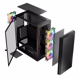 Logic ARAMIS ARGB MINIDI USB 3.0 datora korpuss, melns