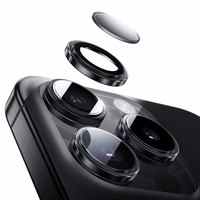 Benks Rūdīts stikls Glass Warrior Objektīva Aizsardzība kamerai Iphone 16/16 Plus (2 objektīvi) pelēka