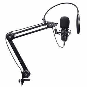 Mikrofons TRUST GXT270 Emita II+ melns