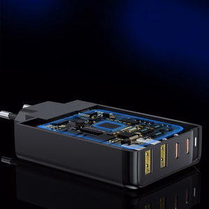 Charger CHOETECH GaN 2x USB Type-C, 2x USB Type-A: 140W, PD3.1, QC3.0