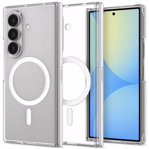 Spigen AirSkin Zero MagFit vāciņš Samsung Galaxy Z Fold8 Ultra – caurspīdīgs un balts