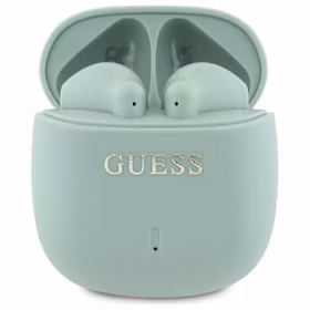 Guess Bluetooth austiņas GUTWSJ14ESGN TWS + dokstacija zaļas/zaļas drukāts klasiskais logotips