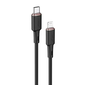 Acefast kabelis MFI USB Type C - Lightning 1.2m, 30W, 3A melns (C2-01 melns)