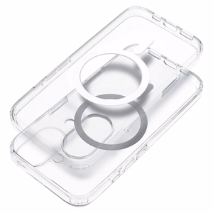 Clear Mag Cover Elite STR maciņš modelim iPhone 17 Pro Max / 18 Pro Max, saderīgs ar MagSafe, no nedzeltējoša materiāla, ar Camera Control pogu – caurspīdīgs
