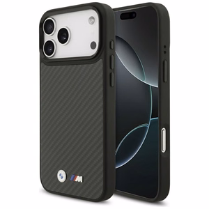 BMW M Kevlar Matt Magnētiskais apvalks iPhone 17 Pro Max - melns