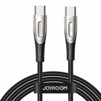 Joyroom Star-Light Series SA27-CC5 USB-C / USB-C kabelis 100W 1.2m - melns