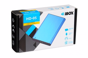 iBox HD-05 HDD/SSD korpuss zils 2,5"