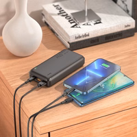 Portatīvais lādētājs (m) Hoco 20000 mAh QC PD 3A 22,5W J101A melns