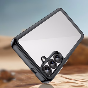 Kosmosa viedtālruņa apvalks Samsung Galaxy A36 ar elastīgu rāmi - melns