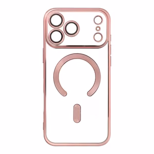 Electro Mag Cover case for iPhone 17 Pro Max compatible with MagSafe rose gold