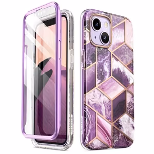 Supcase Cosmo viedtālruņa apvalks iPhone 14 Plus - rozā marmors
