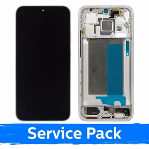 LCD Displejs saderīgs ar Xiaomi Poco F7 5G ar rāmi / Cyber sudrabs / (Service Pack)