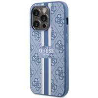 Guess GUHMP14LP4RPSB iPhone 14 Pro 6.1" zila/zila cietais apvalks 4G Printed Stripes MagSafe