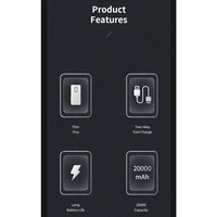 Ārējā baterija Power Bank Awei P6K 5V/2.1A 20000mAh melna