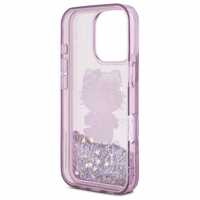 Hello Kitty Liquid Glitter 50. gadadienas ballītes viedtālruņa apvalks iPhone 16 Pro - violets