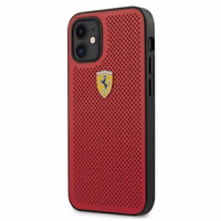 Ferrari FESPEHCP12SRE iPhone 12 mini 5.4 sarkans viedtālruņa apvalks On Track perforēts