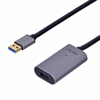 UNITEK Y-271 USB cable 5 m USB 2.0 USB A pelēks