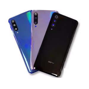 Aizmugurējais vāciņš Saderīgs ar Xiaomi Mi 9 / Ocean Zils / (ar camera lens) HQ
