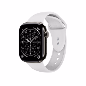 Crong Liquid Apple Watch siksniņa, 44/45/46/49 mm, balta