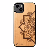 Bewood Mandala Apple Tree Koka viedtālruņa apvalks iPhone 14 Plus - Gaiši brūns