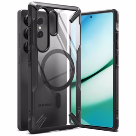 Ringke Fusion X Magnētiskais apvalks Samsung Galaxy S25 Ultra viedtālrunim - melns