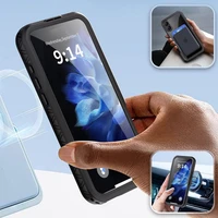 Ūdensnecaurlaidīgs apvalks SHELLBOX GT saderīgs ar MagSafe IPHONE 16 Plus melns