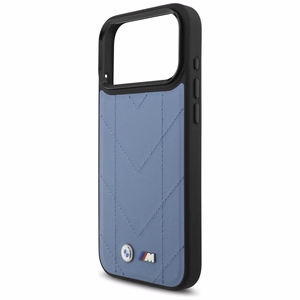 BMW M Quilted Logo MagSafe Чехол для iPhone 17 Pro Max - синий