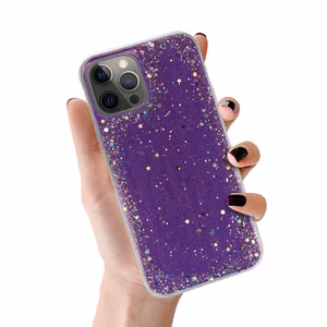 Caurspīdīgs viedtālruņa apvalks Iphone 12 Pro Max Violets
