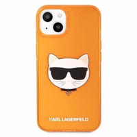 KARL LAGERFELD KLHCP13SCHTRO IPHONE 13 MINI 5.4 "oranžs/oranžs maciņš GLITTER CHOUPETTE FLUO