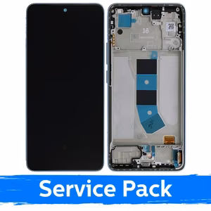 LCD displejs saderīgs ar Xiaomi Redmi Note 13 4G ar rāmi / Ice Blue / (Service Pack)