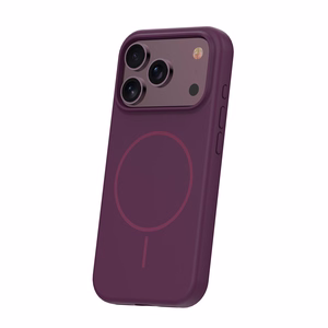 Thin Mag silikona maciņš iPhone 17 Pro 6,3″ / iPhone 18 Pro 6,3″, tumšā ķiršu krāsā