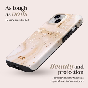 MIO Gold Marble Magsafe maciņš iPhone 13/14/15