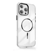 Clear Thin Mag case for iPhone 16e / 17e black