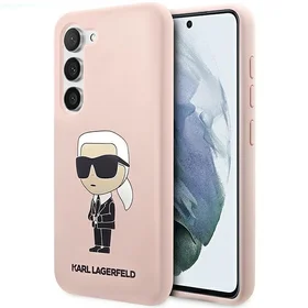 Karl Lagerfeld KLHCS23SSNIKBCP S23 S911 silikona viedtālruņa apvalks rozā Ikonik