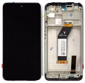 LCD screen Xiaomi Redmi 10 2021 ar touch screen un frame Melns ORG