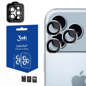 3mk Lens Protection Pro aizsargstikls kamerai Apple iPhone 17 Pro /17 Pro Max - Sudraba