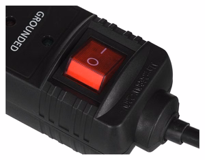 EnerGenie SPF5-C-5 pārsprieguma aizsargs, 5 maiņstrāvas kontaktligzdas, 250 V, 1,5 m, melns