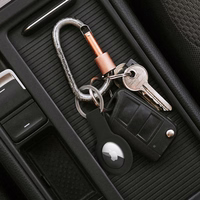 Silikona turētājs AIRTAG / FORCELL F-TAG melns