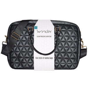 Wonder Portatīvā datora soma 15–16 collas pico quilted melnas krāsas
