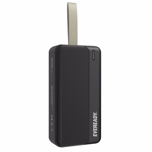 Eveready PX30B ārējais akumulators, 30000 mAh, 2 × USB-A, melns