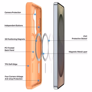 Futrālis Dux Ducis Yind MagSafe Samsung S942 S26 oranžs