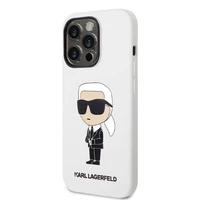 Karl Lagerfeld Silikona Ikoniskais apvalks iPhone 14 Pro Max - balts