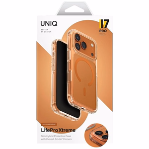 Uniq LifePro Xtreme Magnētiskais uzlādes viedtālruņa apvalks iPhone 17 Pro - Oranžs