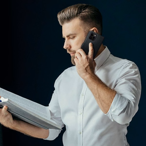 Tech-Protect Wallet MagSafe apvalks ar maku iPhone 16 Pro - melns