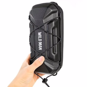 WILDMAN ceļojumu soma velosipēda stūrei ar rāvējslēdzēju, 2L, XT17, melna