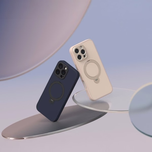 Moshi Kameleon MagSafe vāciņš ierīcei iPhone 16 Pro Max, ar statīva funkciju, “Shell Pink” krāsā